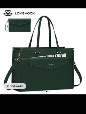 LOVEVOOK NWT Laptop Tote Bag Women 2-in-1 Work Purse Computer Briefcase Handbag